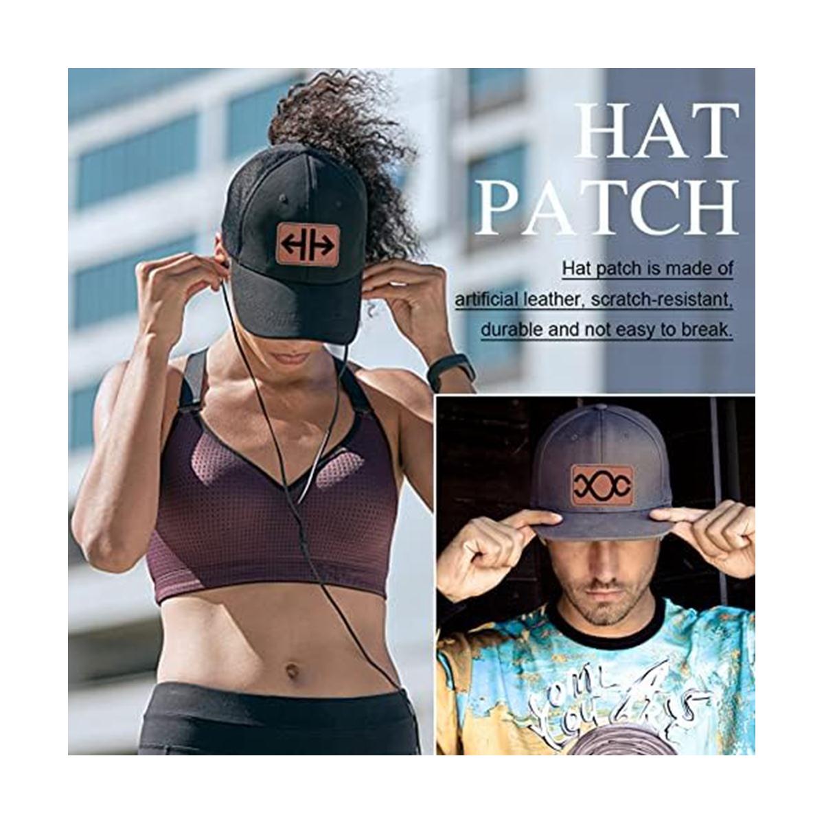 

90Pcs Laser Engraving Blanks, Blank Leather Patch for Hat, Wear-Resistant, Not Easy To Fade China Mainland