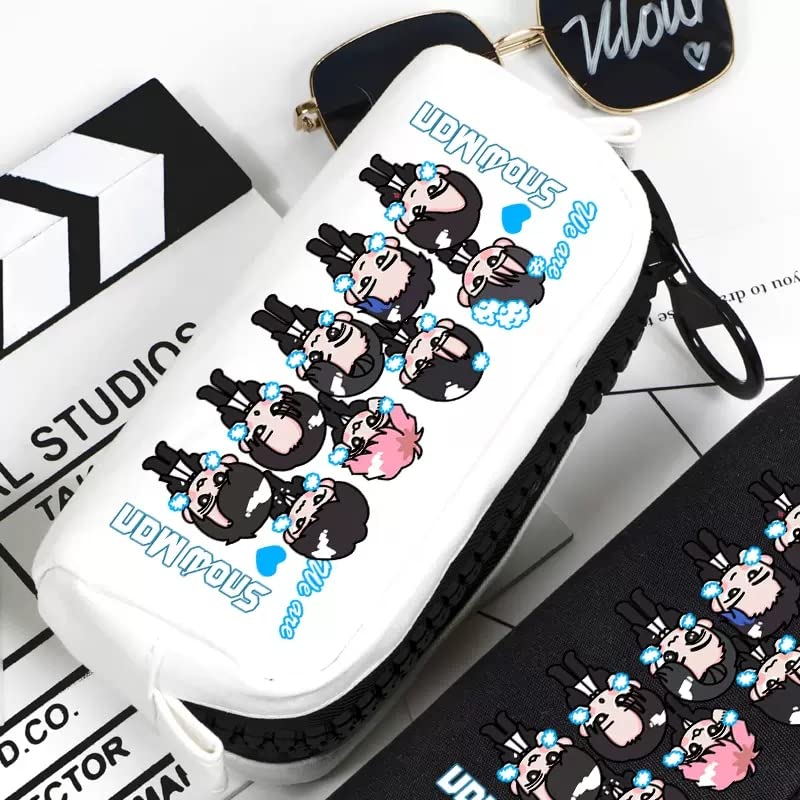 Pencil Case Snowman Meguro Ren Watanabe Shota Mukai Koji Abe Ryohei Pen Holder Pencil Case Makeup Pouch Snowman Cheering Goods Storage Bag Stationery
