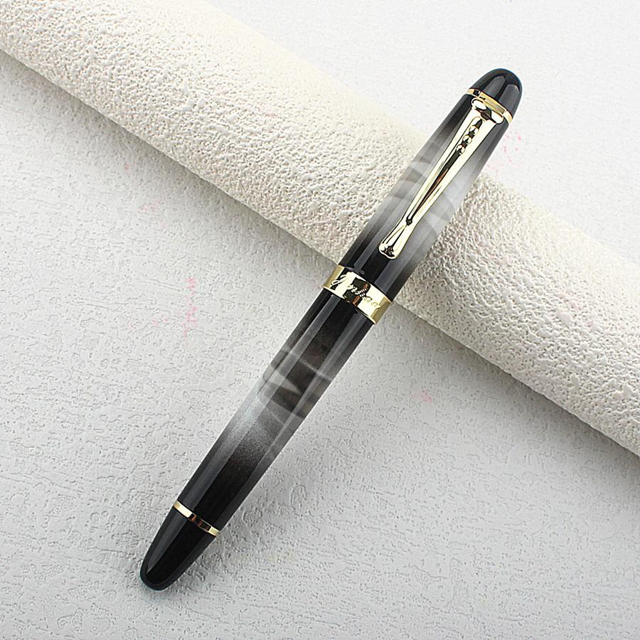 

New Jinhao 450 Fountain Pen Metal Ink Pen Golden Clip 0.5mm F Nibs for Business Office School Supplies Writing Ink Pens M 0.7MM