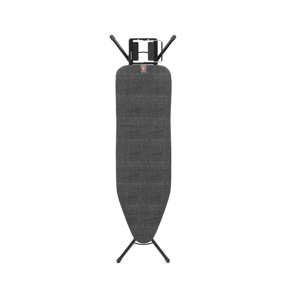 Brabantia Bügelbrett Denim Black 124x38cm Schwarz schwarz