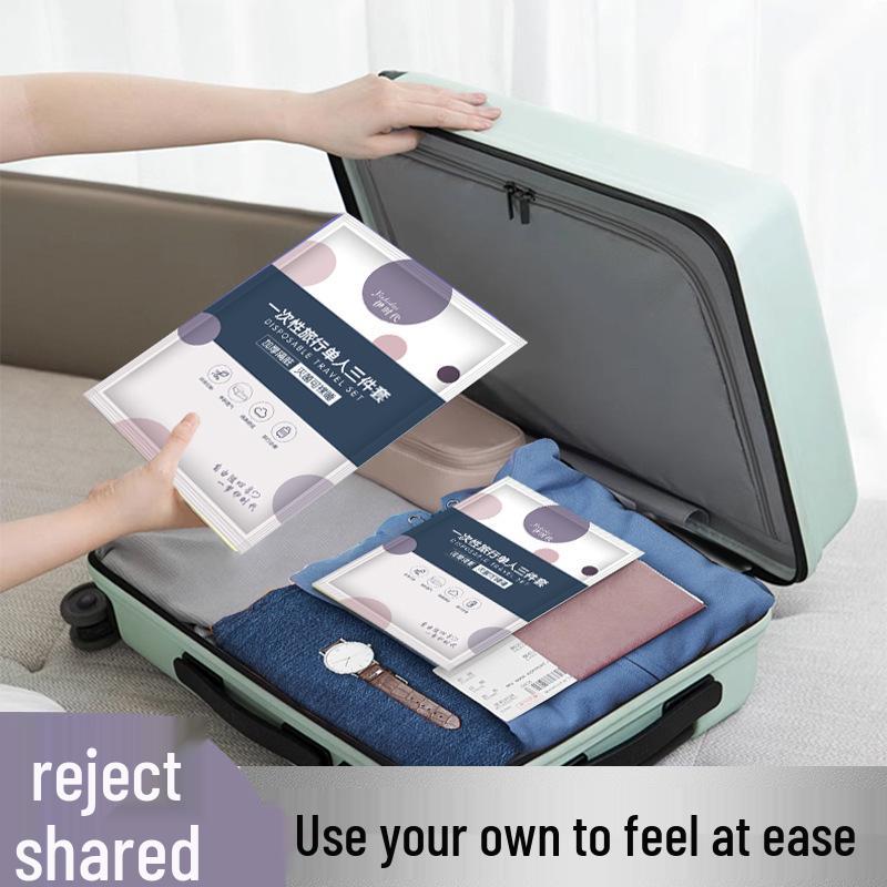 Luxury Disposable Bed & Pillow Cover Travel Set - Non-Woven, Thick & Portable 4-Piece.