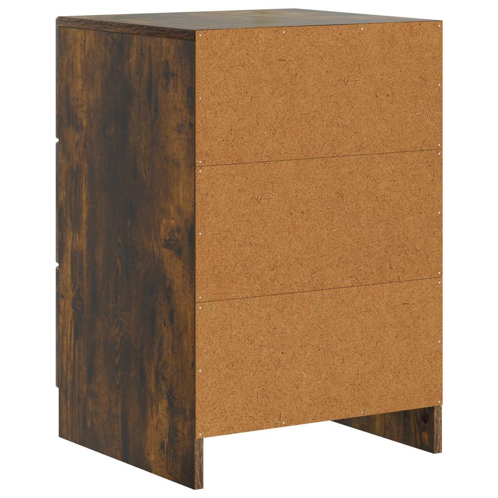Nightstand Smoked Oak 43 x 41 x 63.5 cm Engineered Wood