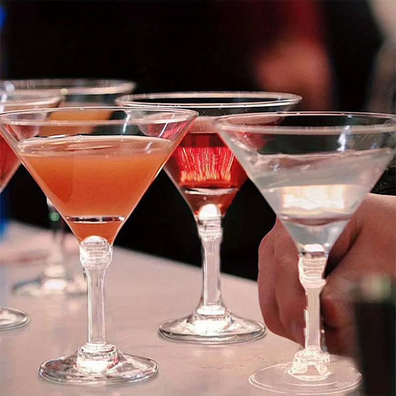 5ks/12ks Tall Mousse Glasses Průhledné sklenice na Martini Letní sklenice Margarita Cocktail Plastové sklenice na víno