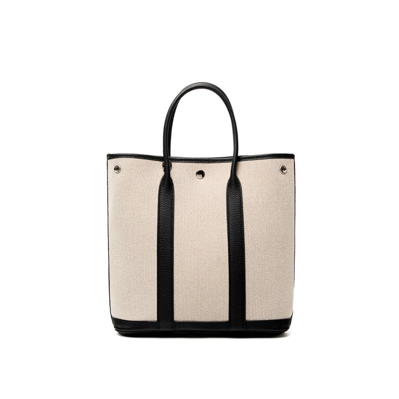 Vertical Garden Bag Canvas Splicing Leather