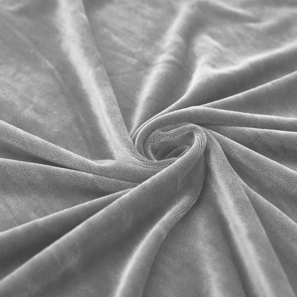 Light Gray Velvet Sofa Seat Cover 95-135 [22Sl2]