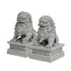 Lucky Wealth China Stone Lion Carving a Pair of Feng Shui Home Bar Desktop Mascot China Feng Shui Kirin Jewelry Decoration