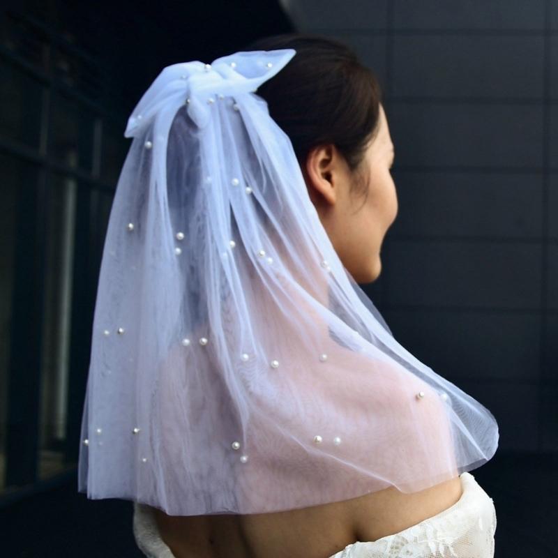 Bridal Pearls Veil Bachelorette Party Bridal Veil Decorations Bride To Be Gift Wedding Hen Night Bride To Be Gift