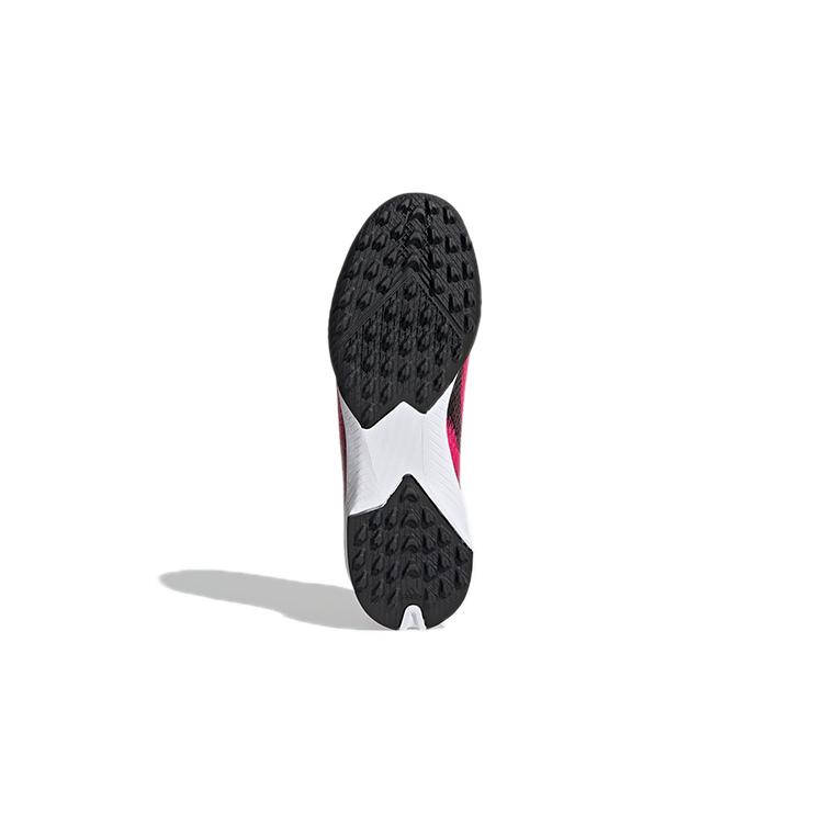 Adidas X GHOSTED 3 Turf K Comfortable Round Toe Abrasion Resistant Low top Kids' Soccer Shoes Rose Red Kids' FW6927