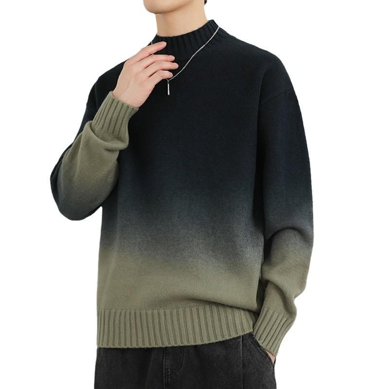 Men's New Autumn and Winter Semi-turtleneck Knitted Sweater Sweater