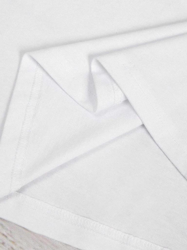 European Bestseller: American Print Cotton Short Sleeve Casual T-Shirt