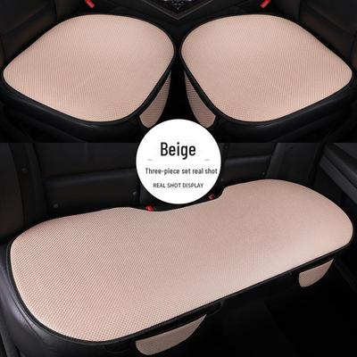 Set cuscino per sedile auto in seta di ghiaccio traspirante per tutte le stagioni, design monopezzo con caratteristiche di ventilazione e comfort.