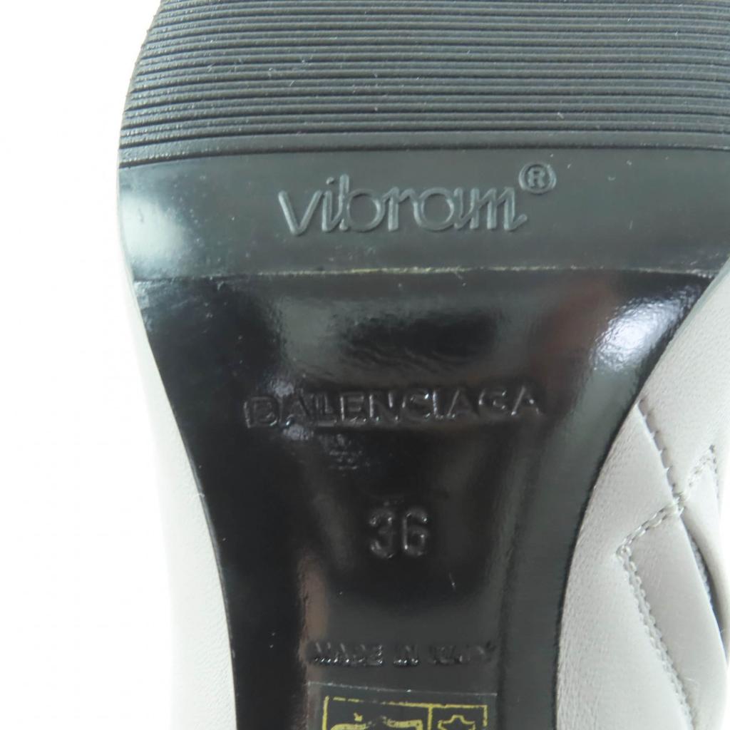 Pristine BALENCIAGA short boots gray leather Women 36 477242 Used