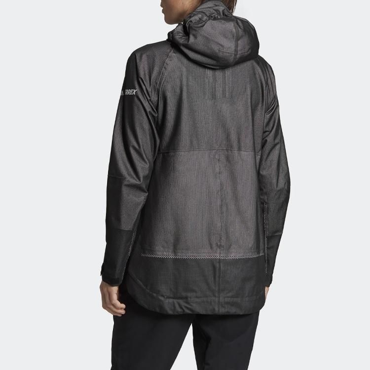 (WMNS) adidas Outdoor Windproof Jacket Black Women's DZ0796