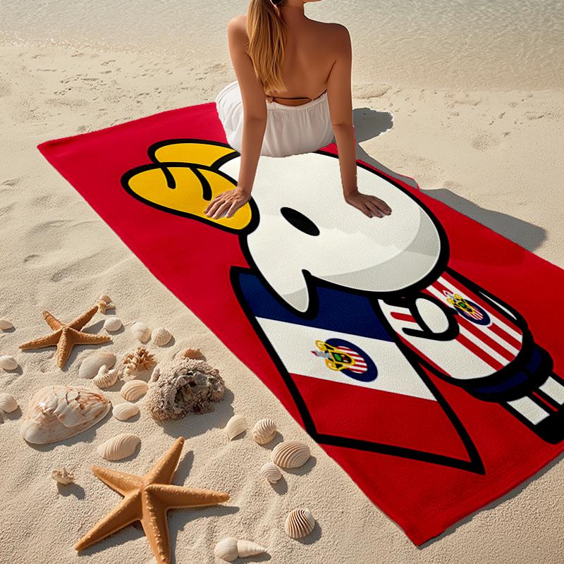 Tapis de plage USA FC Mode: Idéal pour les aventures estivales Doux, absorbant et à séchage rapide, convient pour la natation et le bain