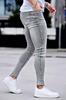 GINGTTO Men's Skinny Stretch Denim Jeans, Gray, Size 30