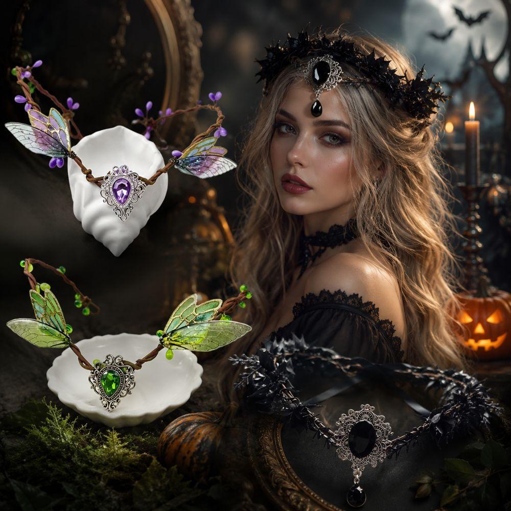 Simulate Tree Leaves Fairy Flower Leaf Headbands Elf Headpiece For Women Girls