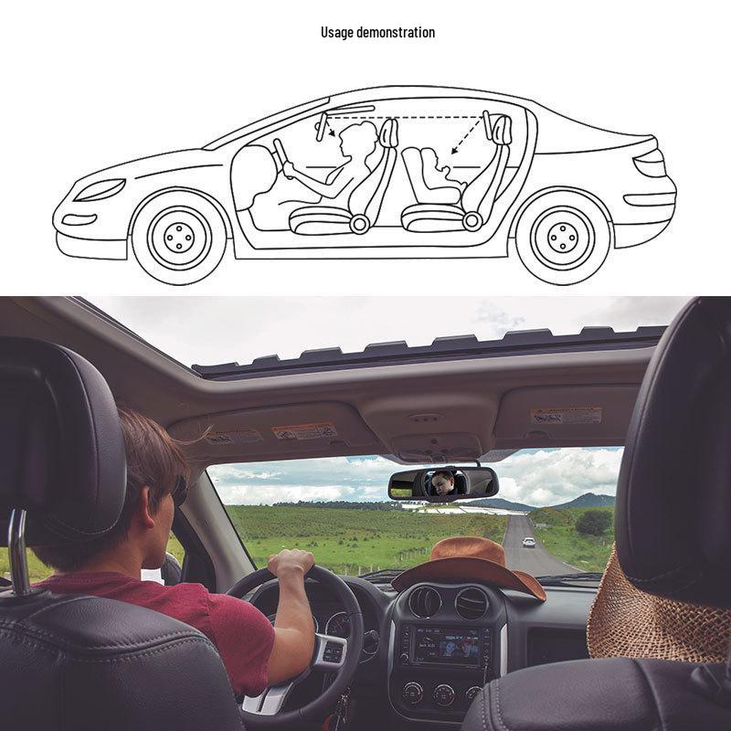 Child Safety Rearview Observation Mirror for Cars