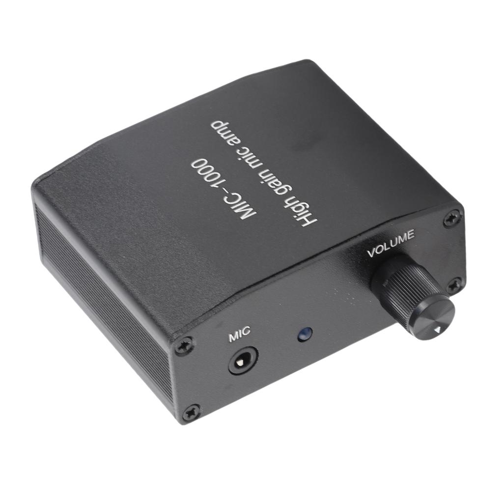 Microphone Amplifier Mic Audio Amp High Gain 1000 Times Amplification Accessory Set Kit