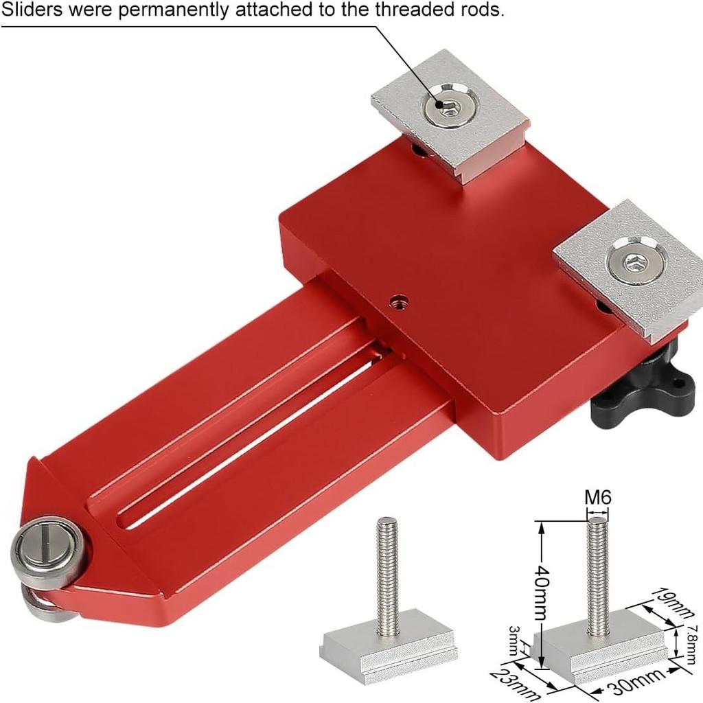 Aluminum Alloy Table Saw Cutting Measuring Ruler Portable Woodworking Cutting Limiter Thin Plate Cutting Guide Tool