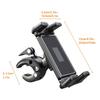 Universeller Fahrrad-Tablet-Handyhalter mit voller Rotationsmöglichkeit für 4,7-9,6 Zoll Bildschirme, verstellbarer Winkel