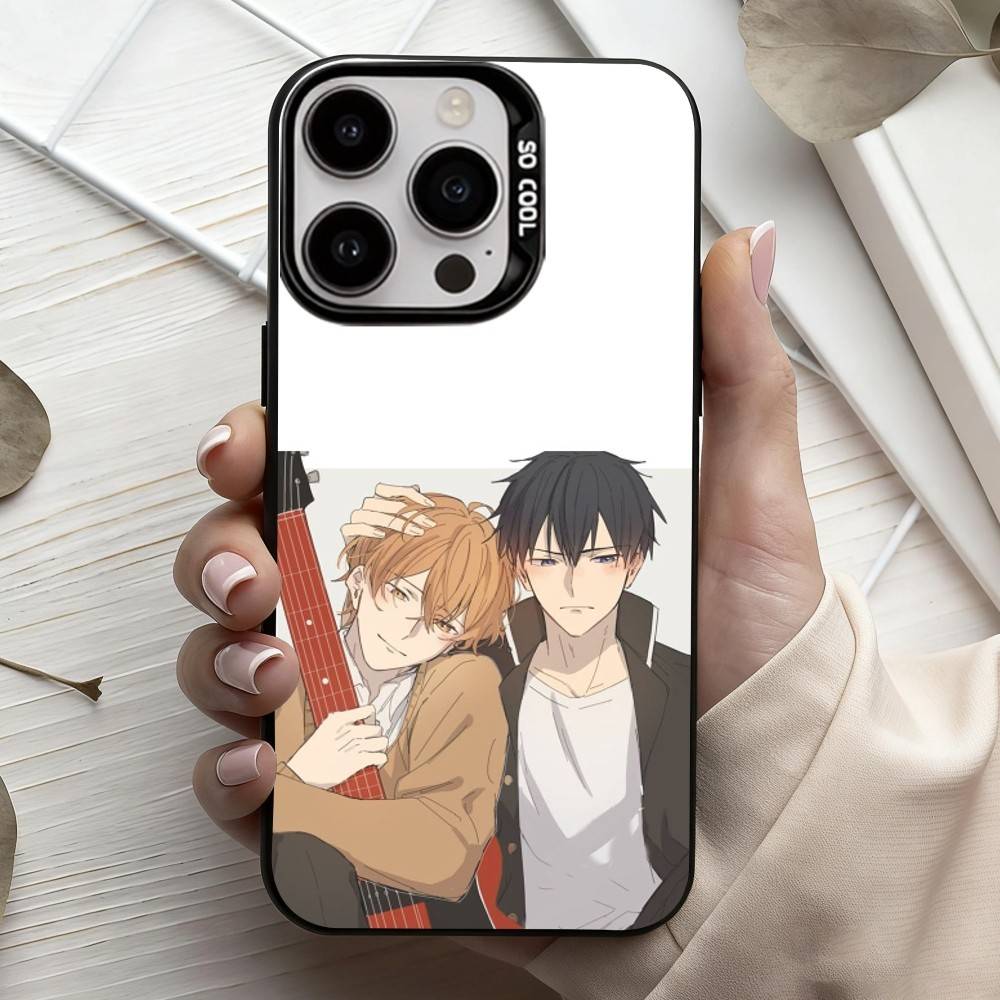 G-Given BL Anime Ritsuka M-Mafuyu Sato Handyhülle Für iPhone17,16,15,14,13,12,11 Plus,Pro Max Candy Silberbeschichtet Innenabdeckung