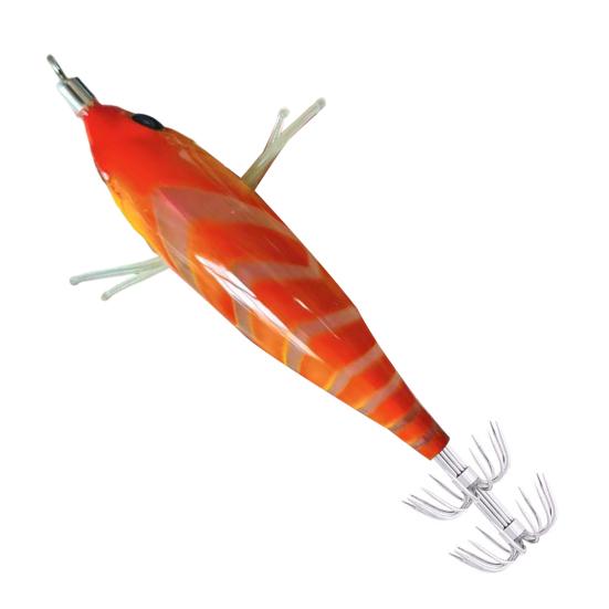 

Shrimp Fake Bait Luminous Fishing Lure with Sharp Hooks 3D Realistic Eyes Bright Colors Mini Size Portable Artificial Bait Hard Lure помаранчевий