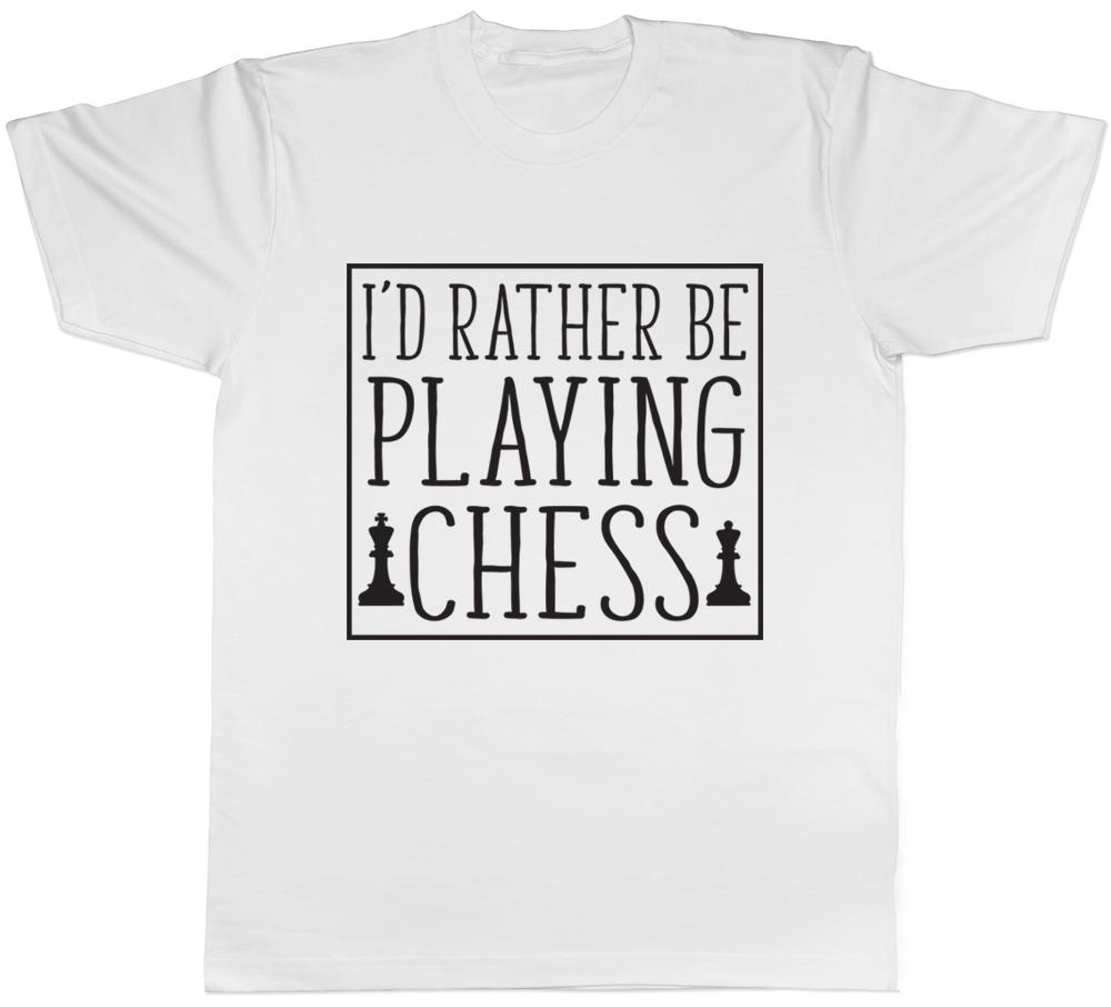 Id Rather Be Playing Chess Unisexs Unisexs Ladies TShirt
