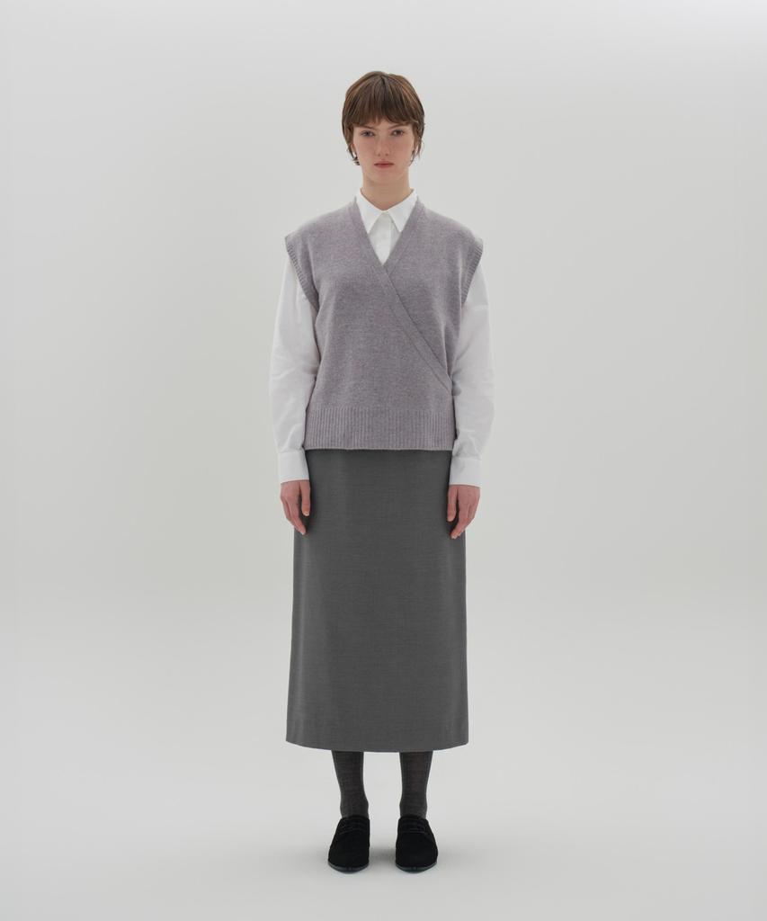 JUN BY JUN K Classic H-Line Skirt_Gray