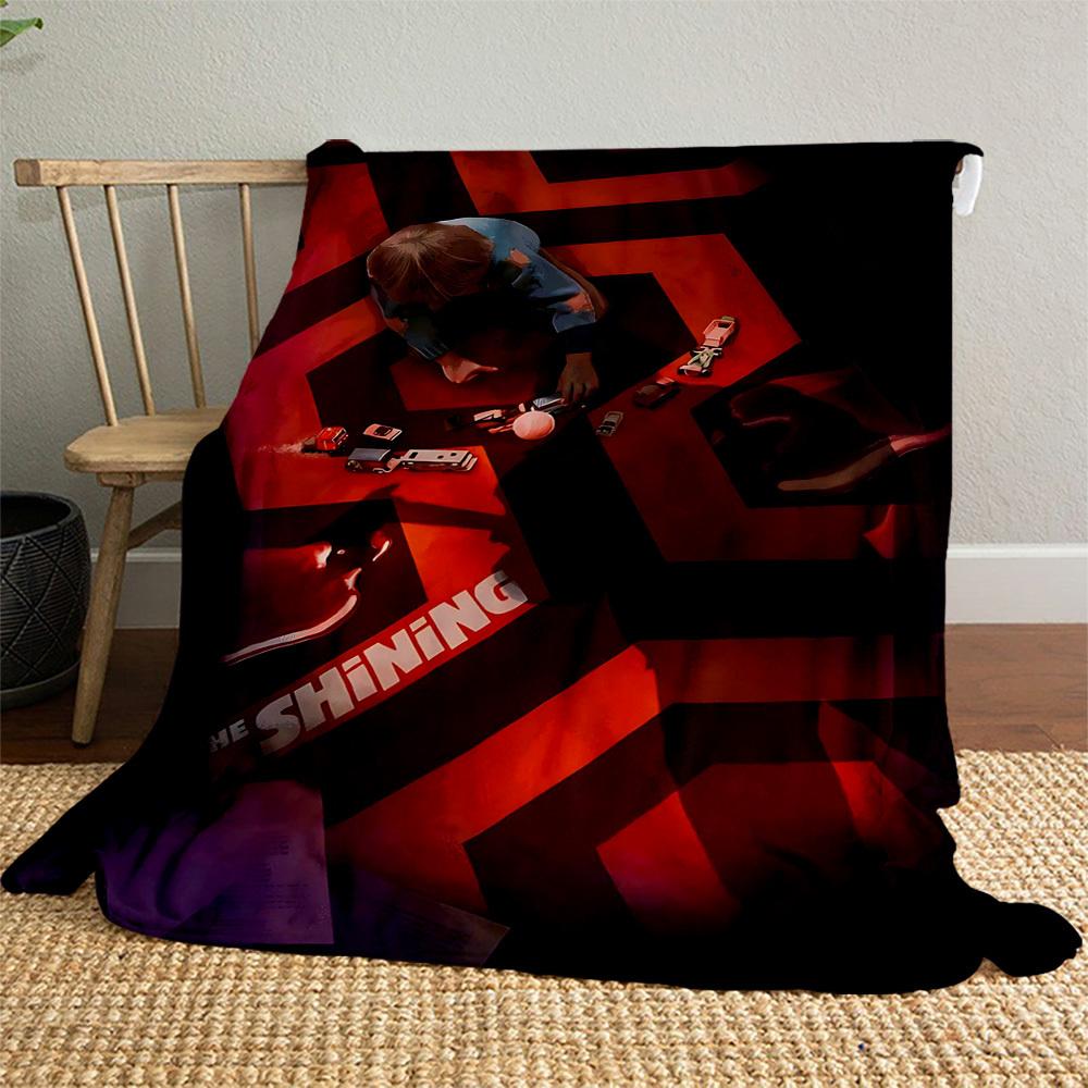 1pc The ShiningOutdoor Flannel Blanket Soft Plush Decor for Picnics, camping,Bedroom, Playroom, or Lunch Break, Perfect Gift