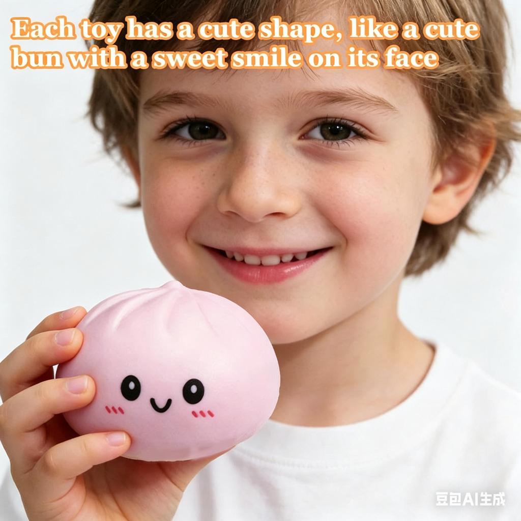 Stress Relief Toys Giant Dumpling Squishy, Soft Squeeze Toy for Adults & Kids, Cute Smile Face Decompression Toy with Storage Box