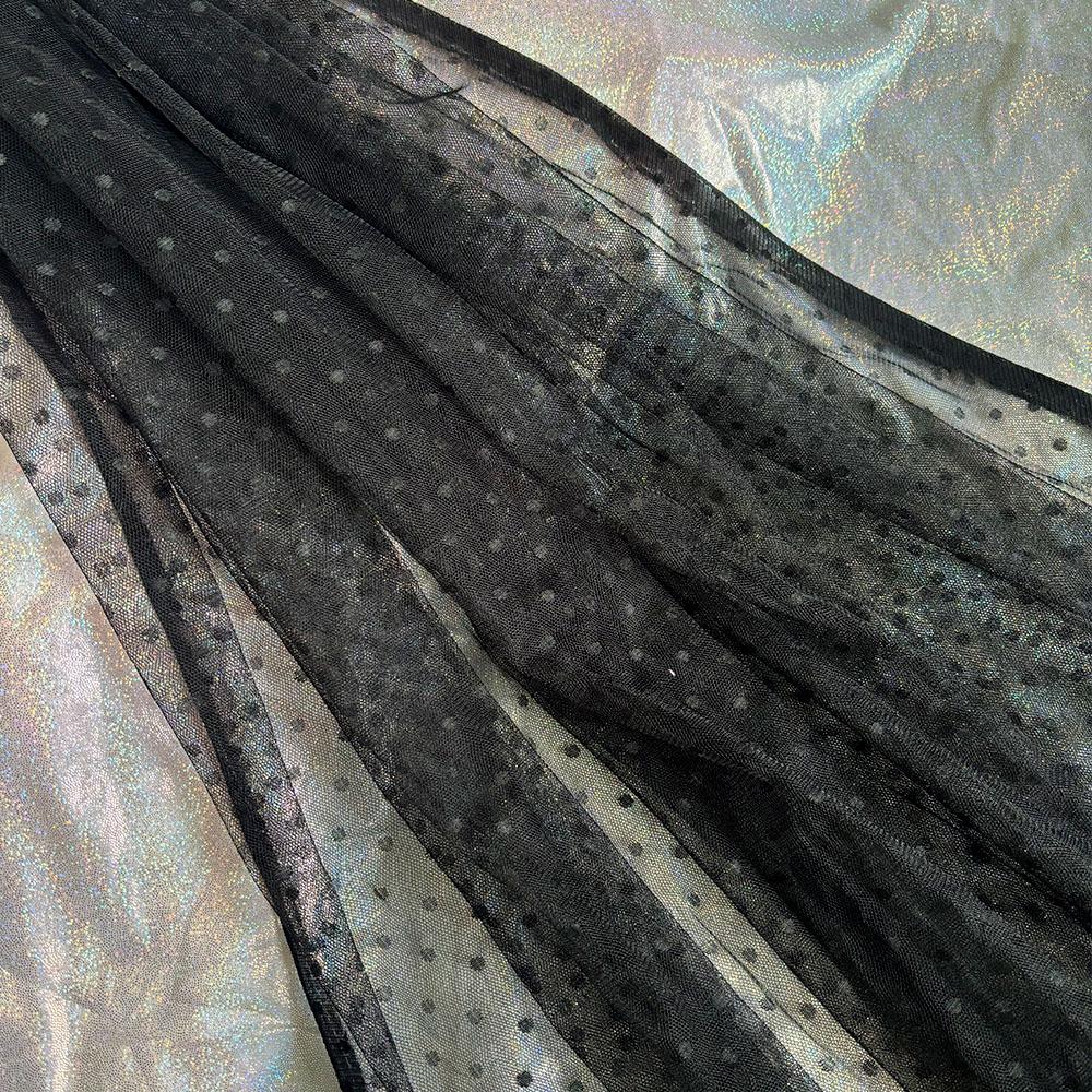 Polka Dot Tulle Mesh Fabric 100x150cm Jacquard Net Cloth for DIY Apparel Women Dress Prom Skirt Handmade Craft Sewing Materials