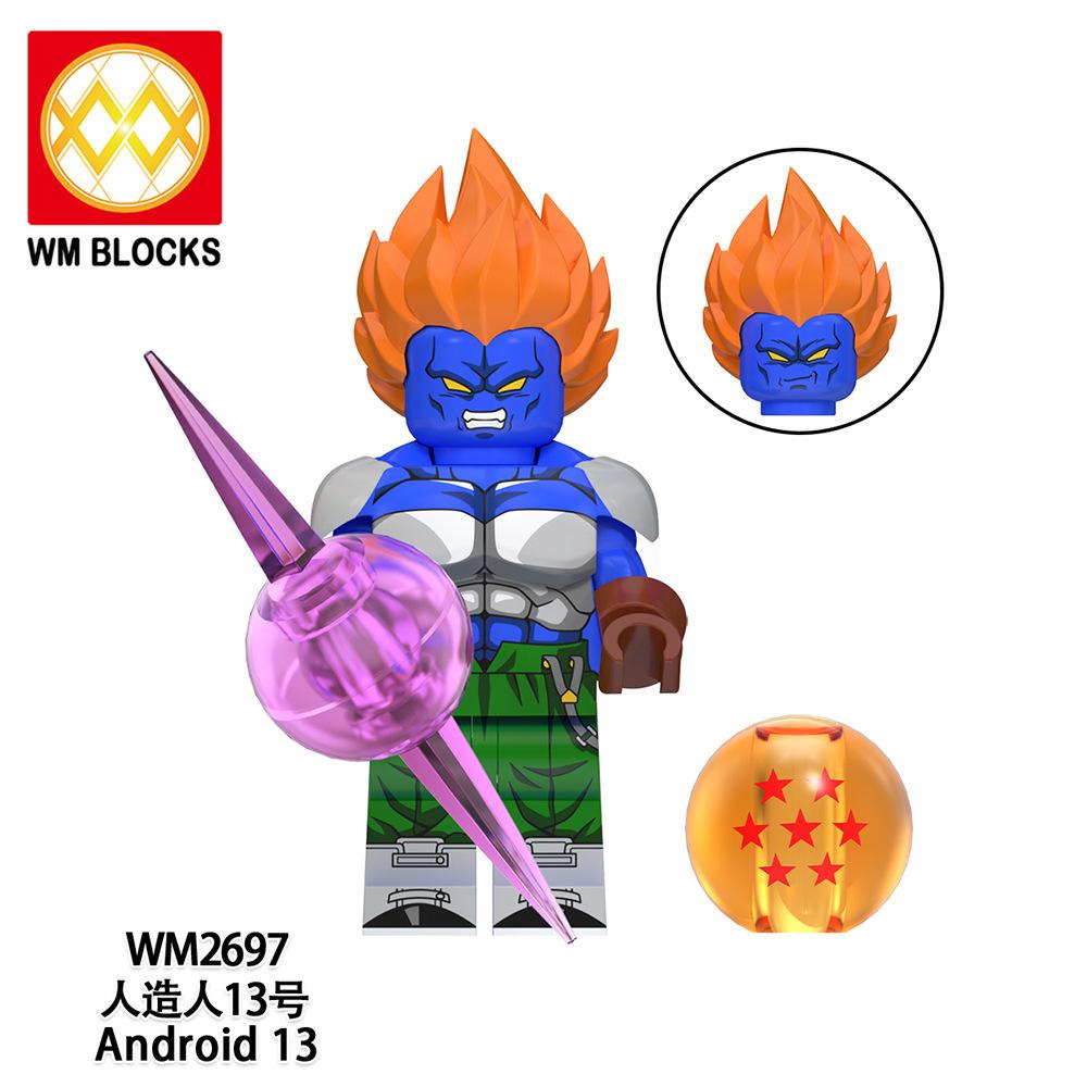 Wm6180 Wm6181 Dragon Ball Wukong Saiyan Building Block Villain Small Particle Puzzle Toy