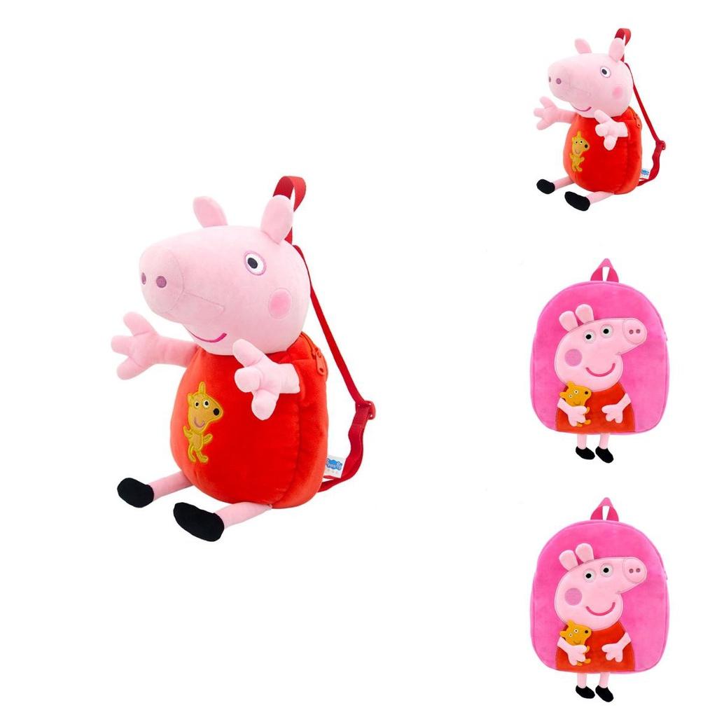 Adorable Peppa Pig 3d Plush Backpack For Kids Soft And Super Cute