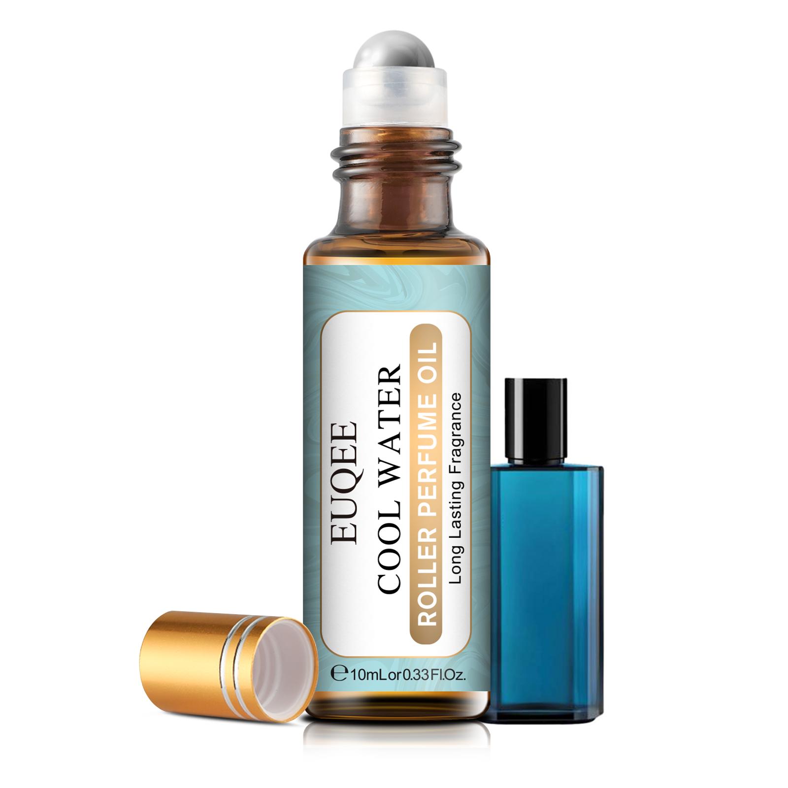 

5Pcs EUQEE Roller Парфумерна олія для зволожувача Аромат D-Jadore Angle Фрезія Кокос і ваніль Квіткова ефірна олія для дифузора DIY Perfume 5pcs-Cool Water