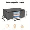 35L Fabric Storage Bags with Clear Viewing Windows - Quilted, Foldable Organizer Boxes for Clothes, Blankets & Bedding