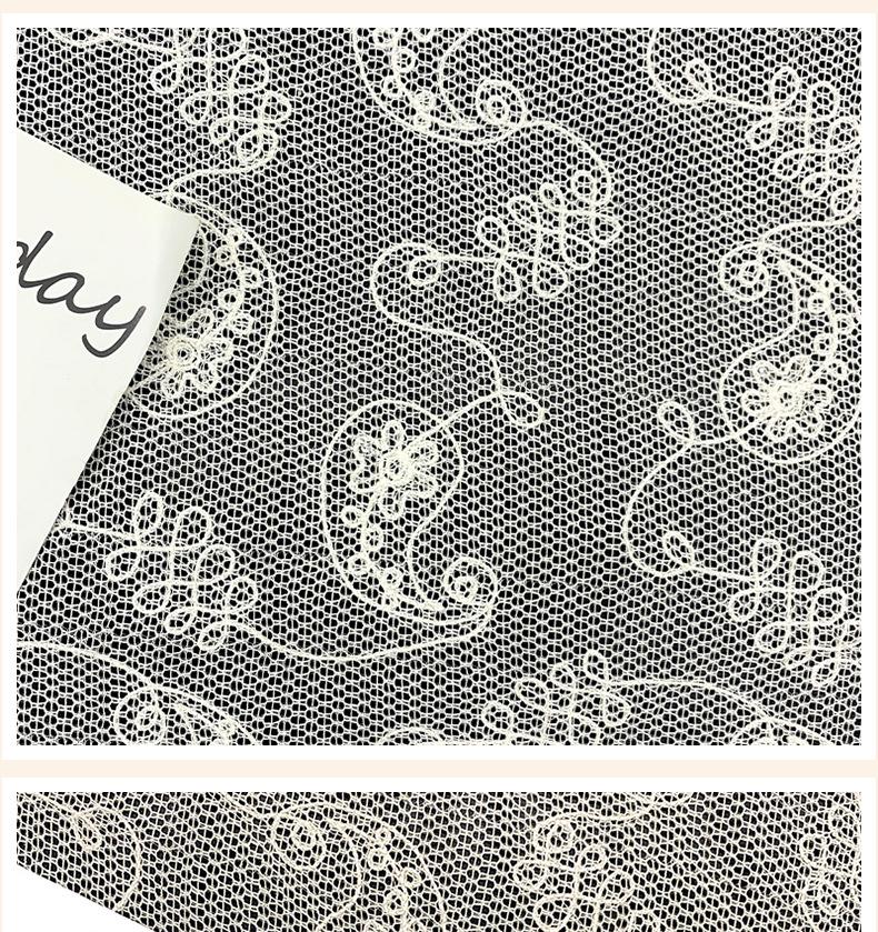 Children's Embroidered Cashew Mesh Lace Skirts and Dresses for Performance Wear