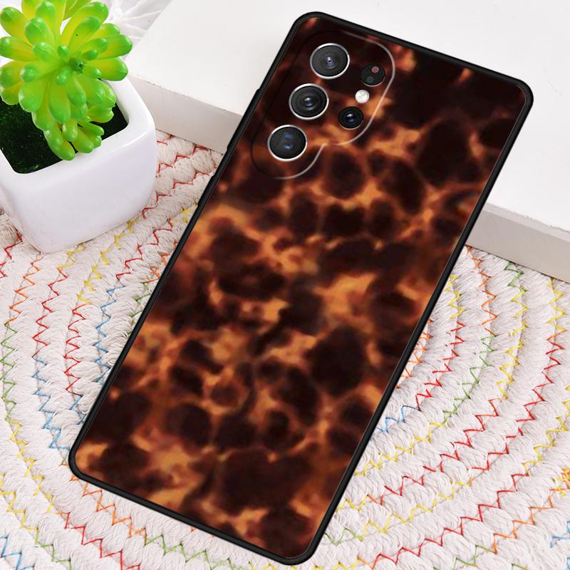 Tortoise Shell Pattern TPU Phone Case For Samsung Galaxy note 10 pro S26 S25 S24 S23 S22 Ultra Plus S21 FE S20 Shockproof Cover