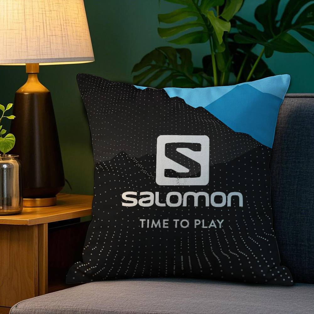 C-Classic S-SALOMONS Pillow Case Plush Fabric Soft Double Sided Print Home Sofa High Quality Cushion Cover Throw