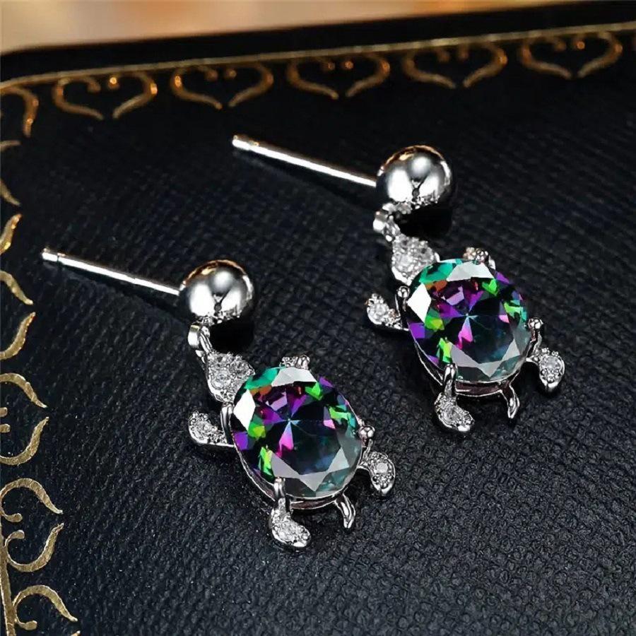 Huajie Creative Turtle Animal Earrings - Trendy European & American Fashion Jewelry