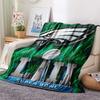 Philadelphia Eagles Print Flannel Blanket, High Quality Comfortable for All Seasons, Home Decor, Warmth and Comfort, Perfect for Christmas Gifts