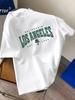 Mens Los Angeles Graphic Tshirt Short Sleeve Summer Casual Crew Neck Tee Top