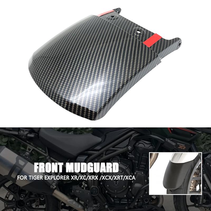 Fit For Tiger Explorer XR/XC/XRx /XCx/XRT/XCA 2016 2017 Motorcycle Carbon Black Front Mudguard Fender Rear Extender Extension