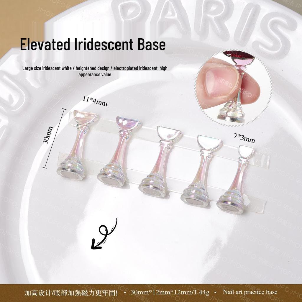 Translucent Pink Nail Holder & Display Stand for Manicure Practice