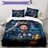Messi World Cup Champion Personalized Name Bedding Set,Comfort Bed Linen for Boys Room Decoration,Perfect Gift for Match Fans,Wrinkle Resistant Duvet 