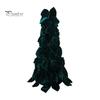 Desktop Christmas Tree Ornament Velvet Bow Decoration, Shaped Soft Fabric Tabletop for Fireplace Dining Table Window Holiday Decor