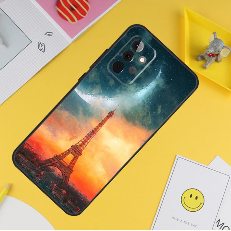 Paris Eiffelturm Frankreich Abdeckung Für Samsung Galaxy A34 A35 A14 A15 A25 A53 A33 A13 A52 A32 A12 A51 A71 A54 A55 Fall