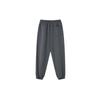 Li Ning Badfive Solid Mid-Waist Cuffed Fleece Knit Sports Pants Men Pants Dark-Gray AKLT879-2