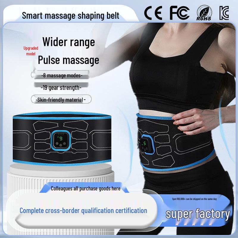 Smart EMS Abdominal Trainer: Electric Muscle Stimulator & Toning Waist Belt for Fitness and Massage