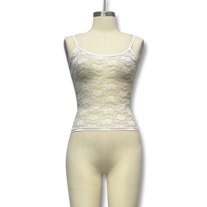 Women's Slim Fit Lace Camisole – Sheer, Sexy, and Versatile Top