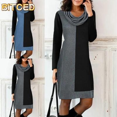 Fashion Autumn Winter Long Sleeve Casual Dresses